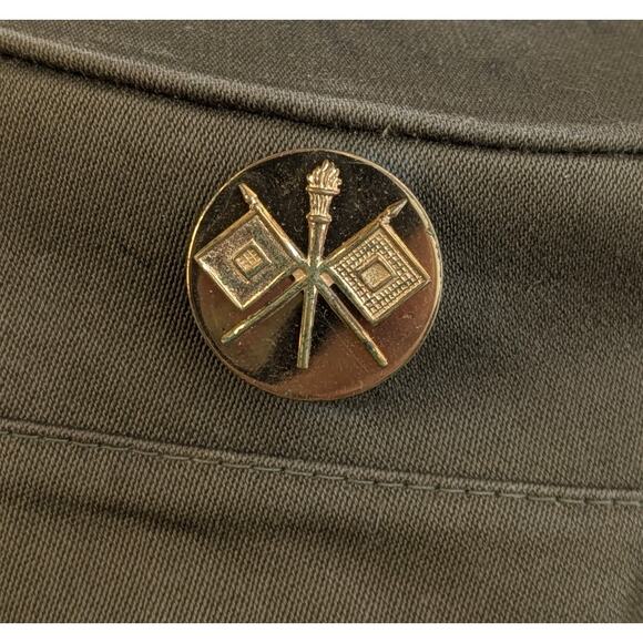 U.S. Army WWII Louisville Spring Up Cap w/ Earflaps + Signal Corp Pin Military - Picture 3 of 12